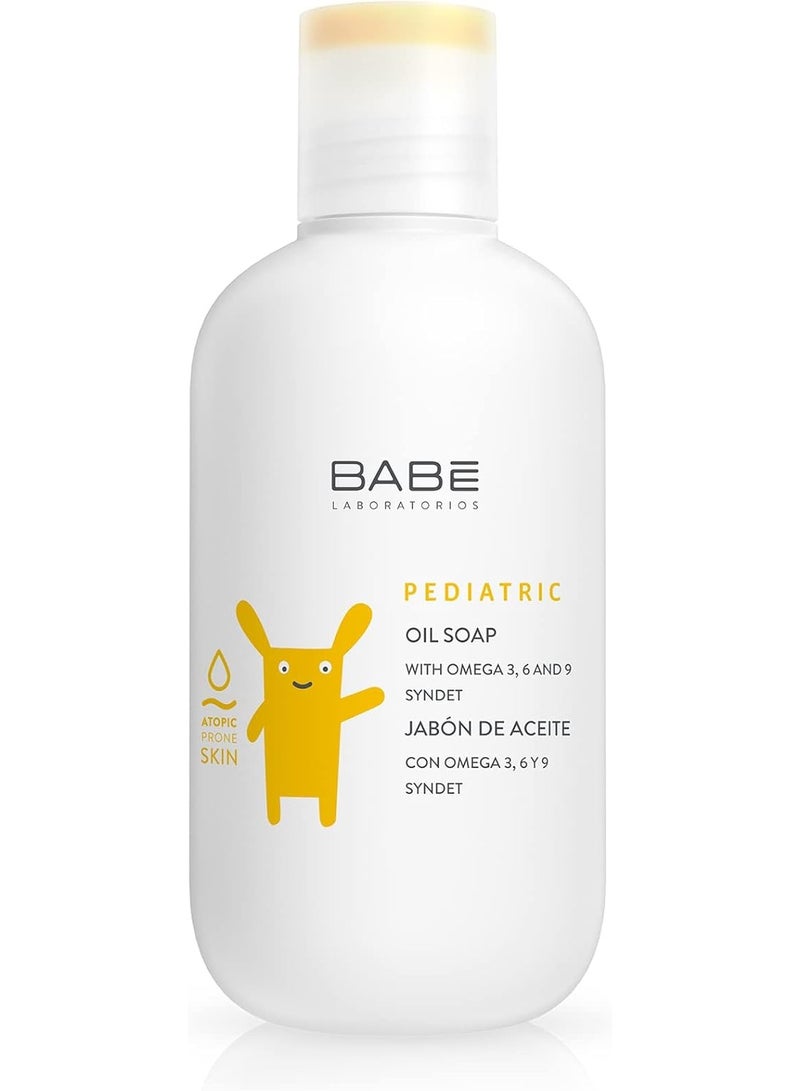 Babe Laboratorios Pediatric Emollient Oil Soap – Gentle Cleansing for Babies & Children – 200 ML - Image 1